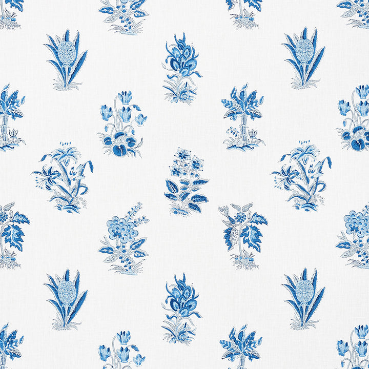 Bunny Delft 176832 by Schumacher Fabric Vogue-Living 100% Linen - Horizontal: 18 and Vertical: 18 54 - Fabric Carolina -