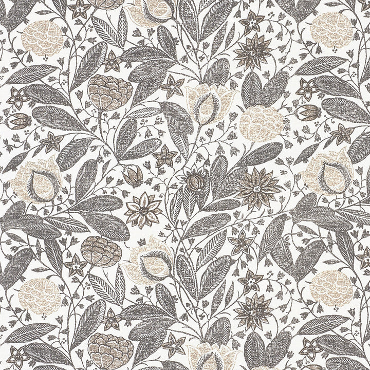 Gloria Grisaille 176840 by Schumacher Fabric Vogue-Living 90% Linen, 10% Nylon - Horizontal: 18 and Vertical: 16 54 - Fabric Carolina -
