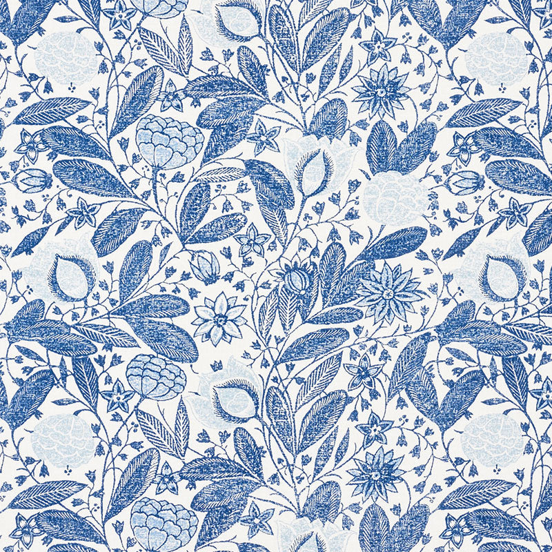 Gloria Delft 176842 by Schumacher Fabric VOGUE LIVING LINEN 90% NYLON 10% UNITED KINGDOM </p><p>Repeat: Horizontal: 18" (46CM) and Vertical: 16" (41CM) 54 - Fabric Carolina -