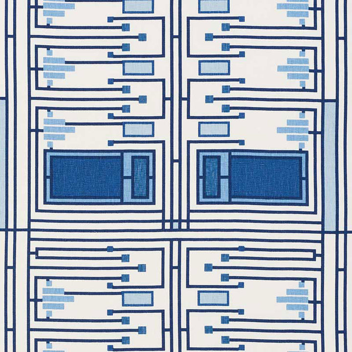 Design 105 Blues 176870 by Schumacher Fabric Schumacher Fabric Design 105 Blues 176870Fabric </p><p>Repeat: H: , V: - Fabric Carolina -
