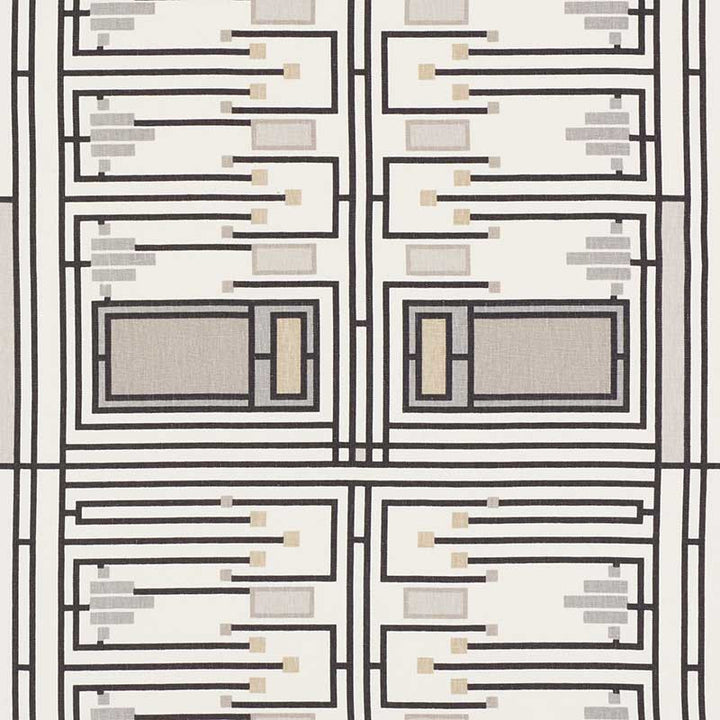 Design 105 Neutral 176872 by Schumacher Fabric Applied-Architecture 100% Linen Wyzenbeek 15,000 Horizontal: 25 and Vertical: 27 54 - Fabric Carolina -