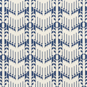 Price House Print Blue 176892 by Schumacher Fabric