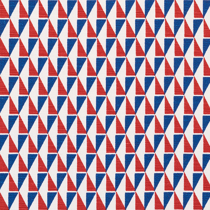 Design 107 Red & Blue 176903 by Schumacher Fabric Applied-Architecture 55% Linen, 45% Cotton Wyzenbeek 15,000 Horizontal: 3/4- and Vertical: 1.5 54 - Fabric Carolina -
