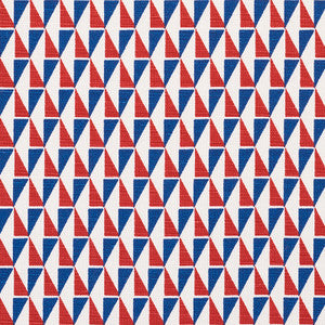 Design 107 Red & Blue 176903 by Schumacher Fabric