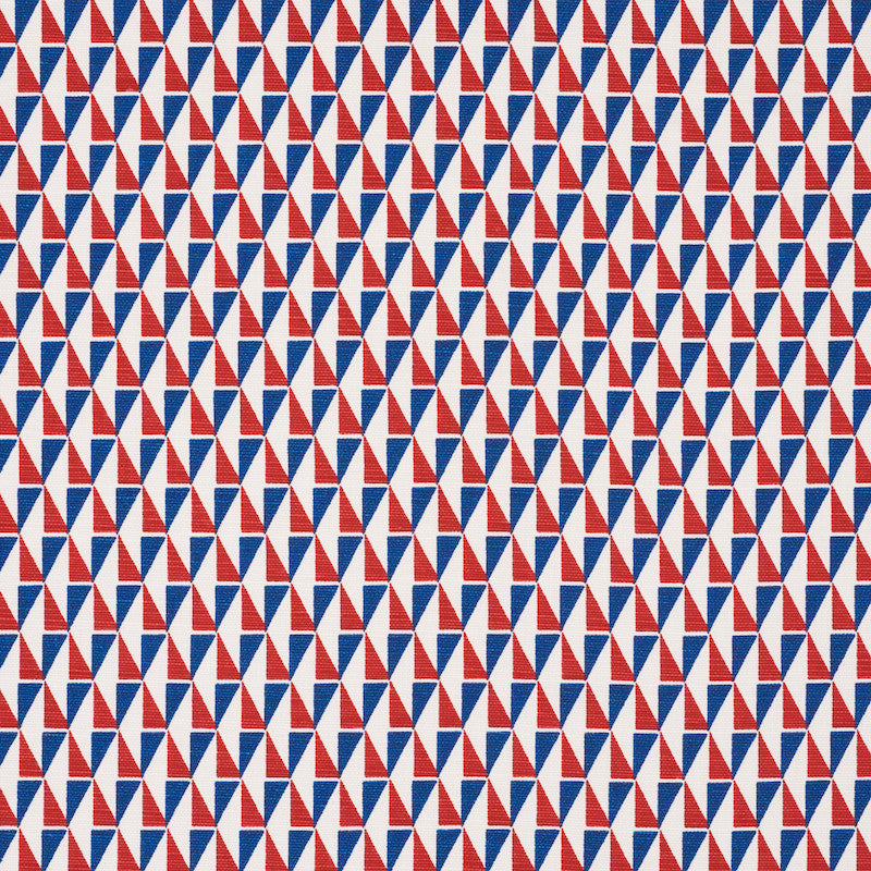 Design 107 Red & Blue 176903 by Schumacher Fabric APPLIED ARCHITECTURE LINEN 55% COTTON 45% BELGIUM WYZENBEEK 15,000 </p><p>Repeat: Horizontal: 3/4" (2CM) and Vertical: 1 1/2" (4CM) 54 - Fabric Carolina -