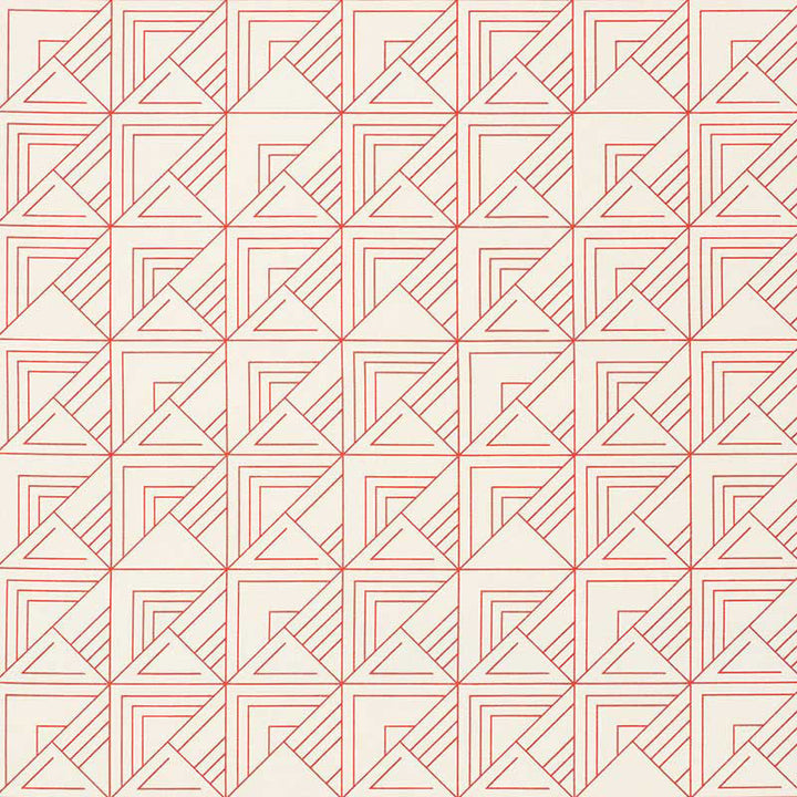 St. Marks Print Red 176911 by Schumacher Fabric APPLIED ARCHITECTURE LINEN 55% COTTON 45% BELGIUM WYZENBEEK 15,000 </p><p>Repeat: Horizontal: 9" (23CM) and Vertical: 17 1/2" (44CM) 54 - Fabric Carolina -