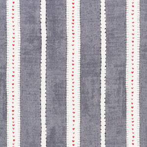Amour Charcoal 176942 by Schumacher Fabric
