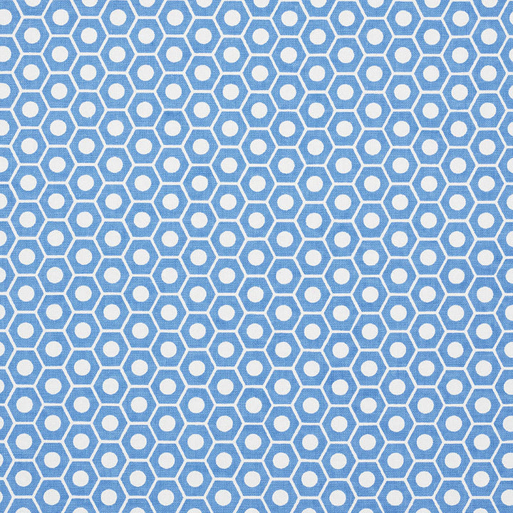 Queen B French Blue 177076 by Schumacher Fabric Schumacher Fabric Queen B French Blue 177076Fabric COTTON DUCK 100% TURKEY </p><p>Repeat: H: HORZ. 1 1/4" (3CM) , V: VERT. 3/4" (2CM) 54 - Fabric Carolina -
