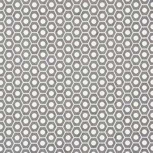 Queen B Grey 177077 by Schumacher Fabric