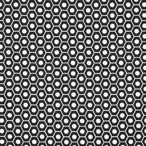 Queen B Black 177078 by Schumacher Fabric