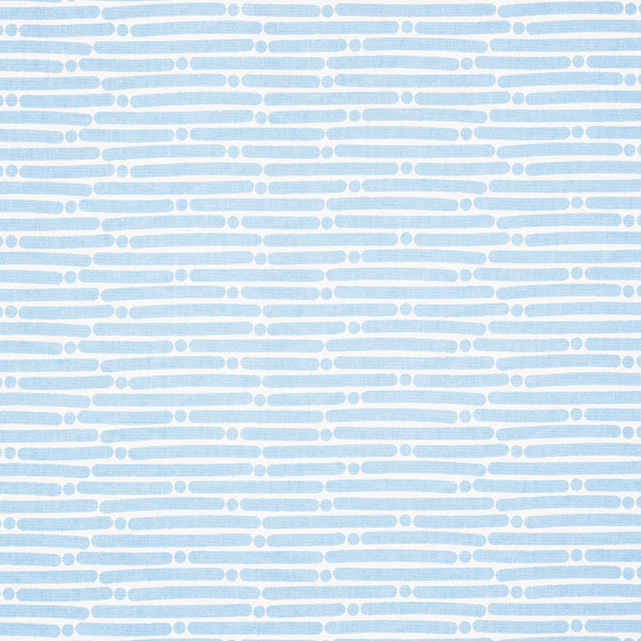 Dot Dash Sky 177100 by Schumacher Fabric Prints-By-Studio-Bon 100% Cotton - Horizontal: 9 and Vertical: 1.5 53.75 - Fabric Carolina -