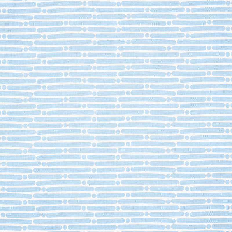 Dot Dash Sky 177100 by Schumacher Fabric PRINTS BY STUDIO BON COTTON DUCK 100% TURKEY </p><p>Repeat: Horizontal: 9" (23CM) and Vertical: 1 1/2" (4CM) 53.75 - Fabric Carolina -