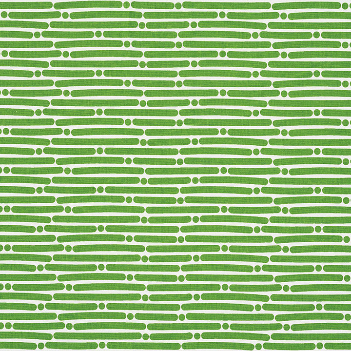 Dot Dash Green 177102 by Schumacher Fabric PRINTS BY STUDIO BON See Sample TURKEY HEAVY </p><p>Repeat: Horizontal: 9" (23CM) and Vertical: 1 1/2" (4CM) 53 3/4" (137CM) - Fabric Carolina -