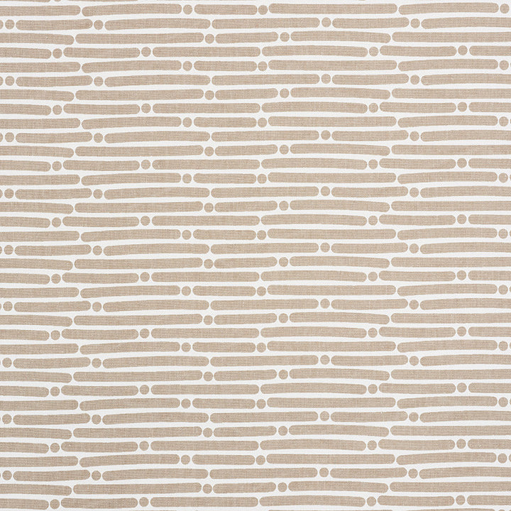 Dot Dash Sand 177103 by Schumacher Fabric Prints-By-Studio-Bon 100% Cotton - Horizontal: 9 and Vertical: 1.5 53.75 - Fabric Carolina -