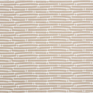 Dot Dash Sand 177103 by Schumacher Fabric