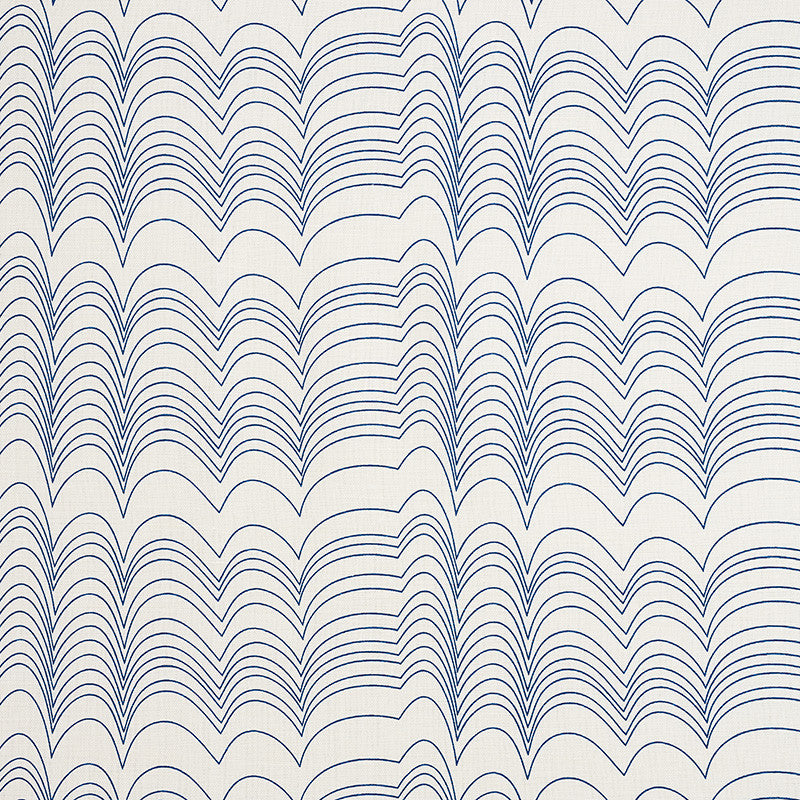 Richter Blue 177110 by Schumacher Fabric Prints-By-Studio-Bon 55% Linen, 45% Cotton - Horizontal: 10.75 and Vertical: 6.75 54 - Fabric Carolina -