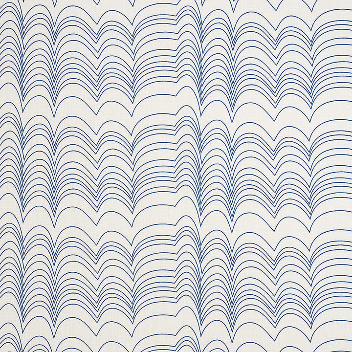 Richter Blue 177110 by Schumacher Fabric Prints-By-Studio-Bon 55% Linen, 45% Cotton - Horizontal: 10.75 and Vertical: 6.75 54 - Fabric Carolina -