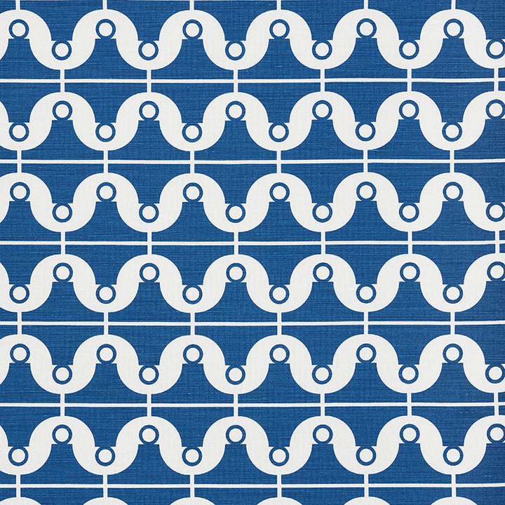 London Bridge Blue 177130 by Schumacher Fabric PRINTS BY STUDIO BON LINEN 55% COTTON 45% BELGIUM </p><p>Repeat: Horizontal: 3 1/2" (9CM) and Vertical: 6 1/2" (17CM) 54 - Fabric Carolina -