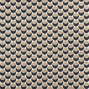 Buds Black & Sand 177151 by Schumacher Fabric