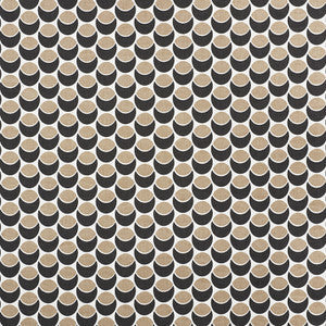 Buds Black & Sand 177151 by Schumacher Fabric