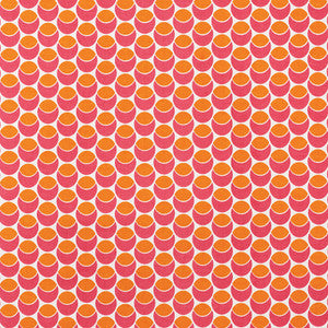 Buds Pink & Orange 177153 by Schumacher Fabric