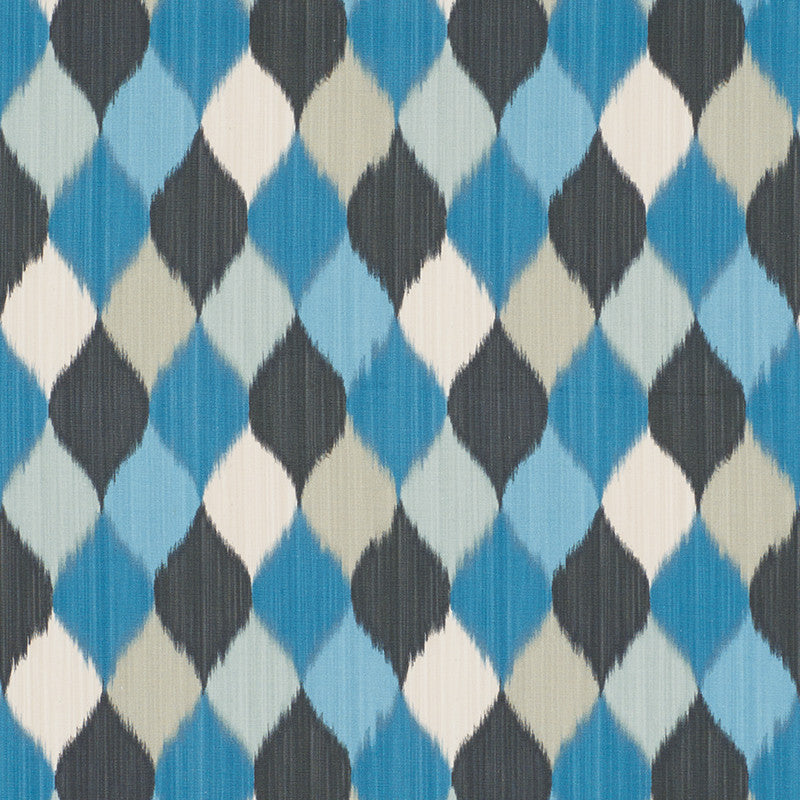 Harlequin Peacock 177162 by Schumacher Fabric Miles-Redd 100% Cotton Martindale 20,000 Horizontal: 9 and Vertical: 8.5 54 - Fabric Carolina -