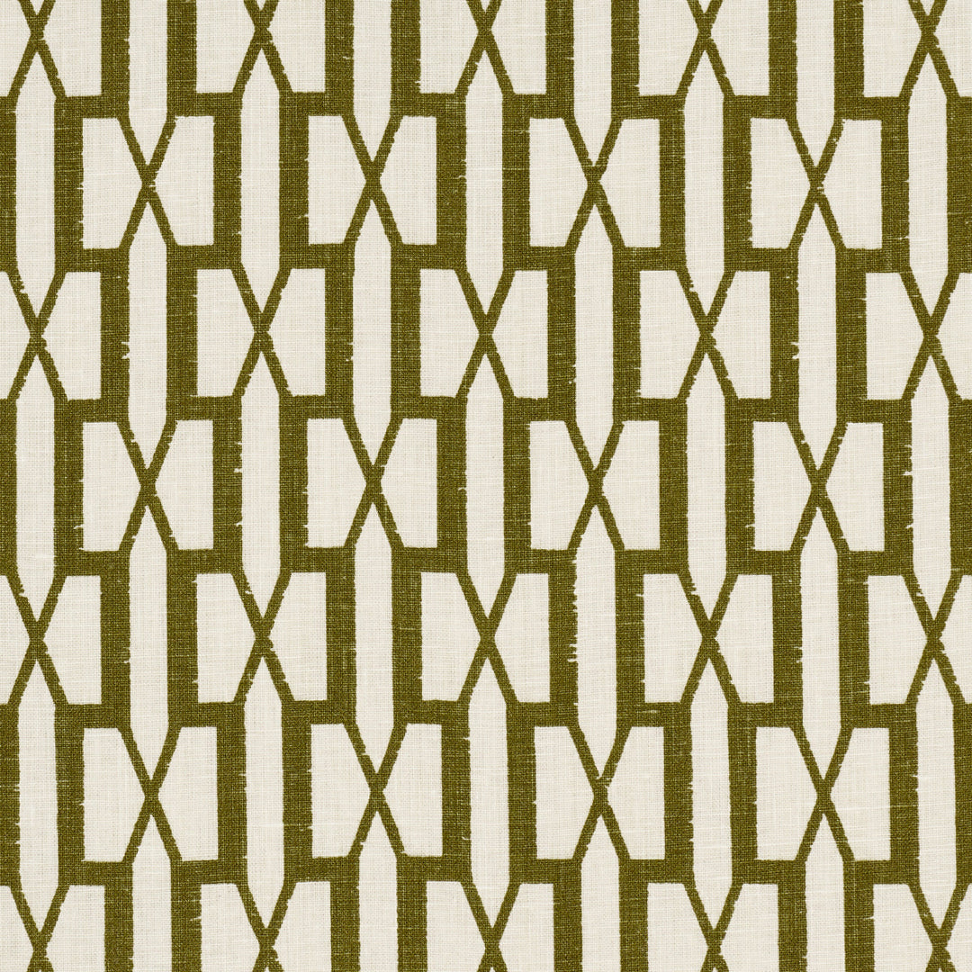 Belvedere - Olive by Schumacher Fabric
