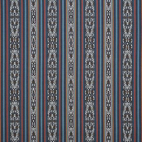 145340-0001 Artistry Indigo by Sunbrella Fabric Cushion Furniture Drapery Fabrics > Sunbrella Stripes 100% Acrylic USA or Imported 7" 54" - Fabric Carolina -