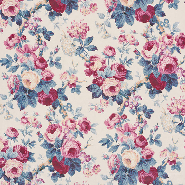 Nancy Hamish 177202 by Schumacher Fabric VOGUE LIVING COTTON 100% FRANCE </p><p>Repeat: Horizontal: 25" (64CM) and Vertical: 41" (104CM) 52.5 - Fabric Carolina -