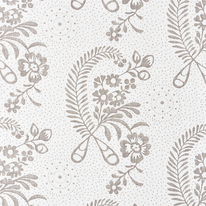 Millicent Grisaille 177210 by Schumacher Fabric VOGUE LIVING See Sample THAILAND MEDIUM DUTY </p><p>Repeat: Horizontal: 13 1/4" (34CM) and Vertical: 10 1/8" (26CM) 54" (137CM) - Fabric Carolina -