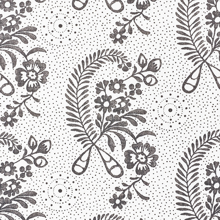 Millicent Blackwork 177211 by Schumacher Fabric Vogue-Living 100% Linen Martindale 20,000 Horizontal: 13.25 and Vertical: 10.125 54 - Fabric Carolina -