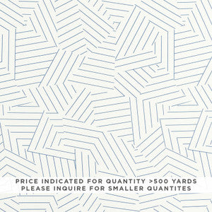 Deconstructed Stripe Contract Blue 177221 by Schumacher Fabric