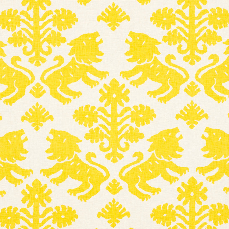 Regalia Yellow 177301 by Schumacher Fabric Schumacher-Classics 55% Linen, 45% Cotton Wyzenbeek 15,000 Horizontal: 18 and Vertical: 22.25 53.5 - Fabric Carolina -