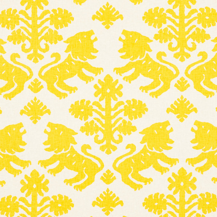 Regalia Yellow 177301 by Schumacher Fabric Schumacher-Classics 55% Linen, 45% Cotton Wyzenbeek 15,000 Horizontal: 18 and Vertical: 22.25 53.5 - Fabric Carolina -
