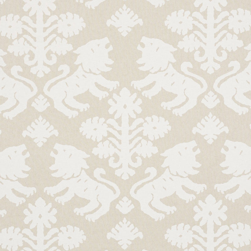 Regalia Natural 177302 by Schumacher Designer Fabric STEP LIVELY LINEN 55% COTTON 45% UNITED STATES OF AMERICA WYZENBEEK 15,000 </p><p>Repeat: Horizontal: 18" (46CM) and Vertical: 22 1/4" (57CM) 53.5 - Swanky Fabrics -