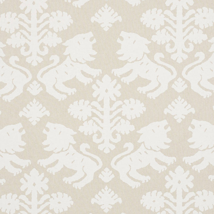 Regalia Natural 177302 by Schumacher Designer Fabric STEP LIVELY LINEN 55% COTTON 45% UNITED STATES OF AMERICA WYZENBEEK 15,000 </p><p>Repeat: Horizontal: 18" (46CM) and Vertical: 22 1/4" (57CM) 53.5 - Swanky Fabrics -
