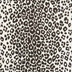 Iconic Leopard Indoor/Outdoor Graphite 177324 by Schumacher Fabric