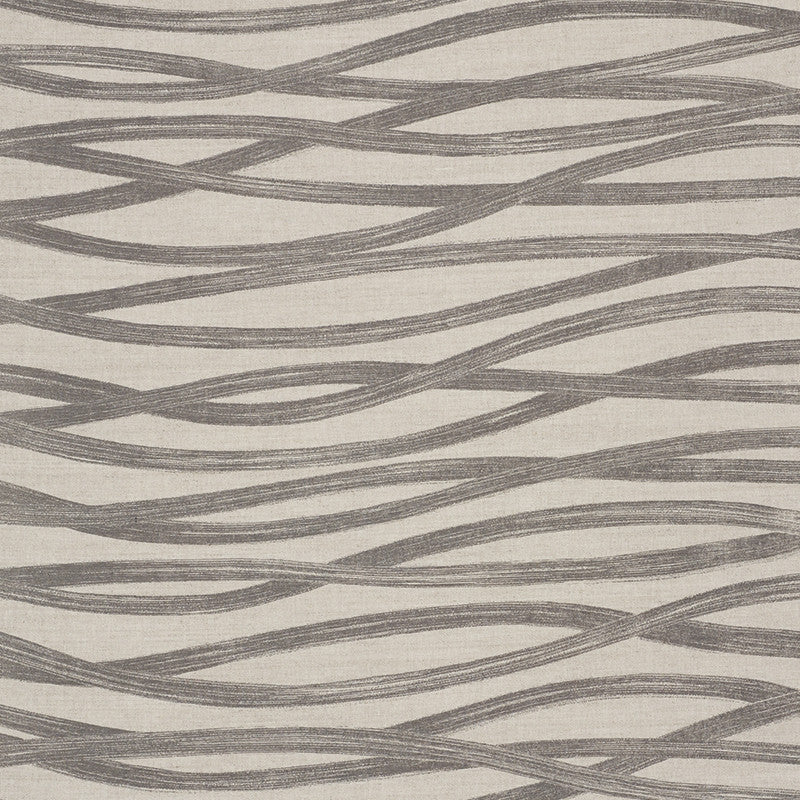 Brushstrokes Charcoal 177340 by Schumacher Fabric Au-Naturel 52% Linen, 48% Cotton - Horizontal: 53.75 and Vertical: 24 53.75 - Fabric Carolina -