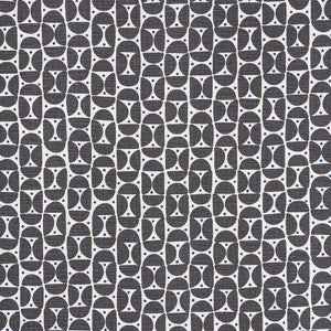Mezza Luna Black 177360 by Schumacher Fabric