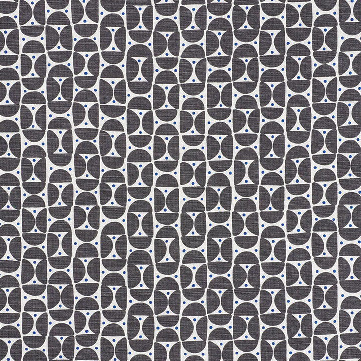 Mezza Luna Black 177360 by Schumacher Designer Fabric AU NATUREL LINEN 55% COTTON 45% BELGIUM WYZENBEEK 15,000 </p><p>Repeat: Horizontal: 2 1/2" (6CM) and Vertical: 2 1/2" (6CM) 54 - Swanky Fabrics -