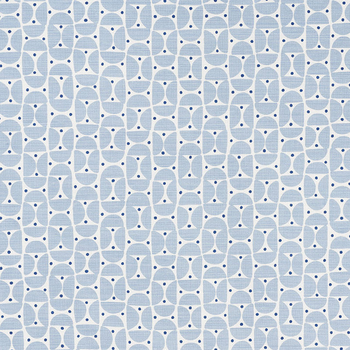 Mezza Luna Sky 177361 by Schumacher Designer Fabric AU NATUREL LINEN 55% COTTON 45% BELGIUM WYZENBEEK 15,000 </p><p>Repeat: Horizontal: 2 1/2" (6CM) and Vertical: 2 1/2" (6CM) 54 - Swanky Fabrics -
