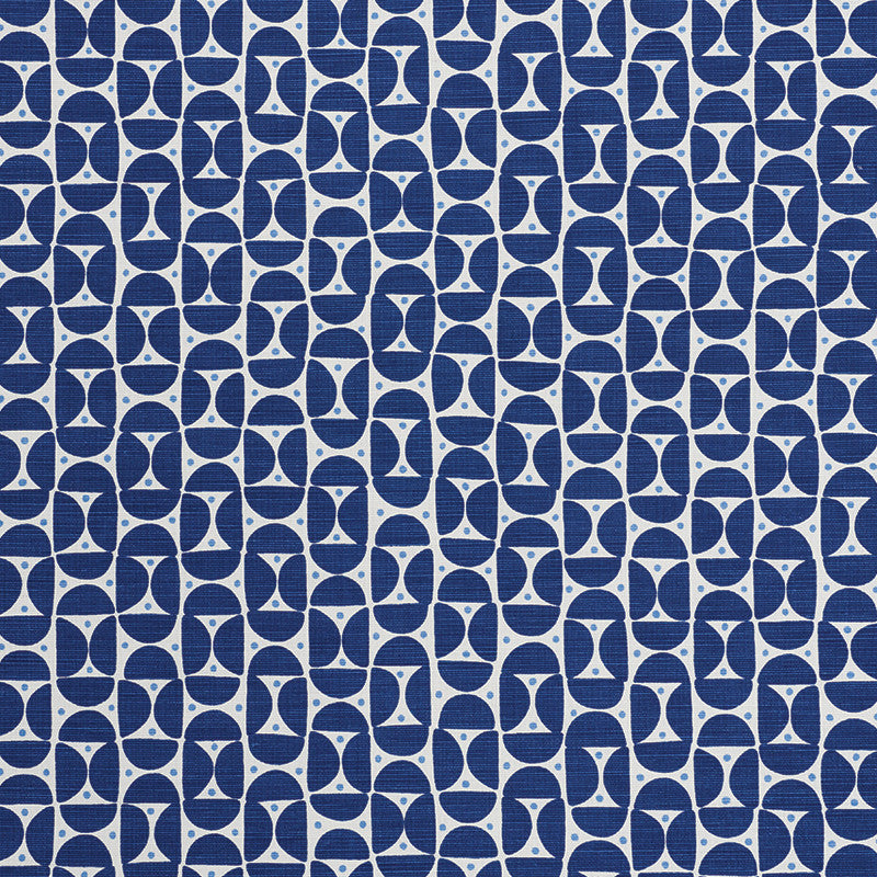 Mezza Luna Blue 177363 by Schumacher Fabric Au-Naturel 55% Linen, 45% Cotton Wyzenbeek 15,000 Horizontal: 2.5 and Vertical: 2.5 54 - Fabric Carolina -