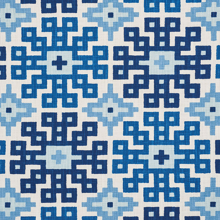 Palmetto Print Ocean 177451 by Schumacher Fabric HAPPY TOGETHER COTTON 100% ISRAEL WYZENBEEK 15,000 </p><p>Repeat: Horizontal: 26 3/4" (68CM) and Vertical: 25 1/4" (64CM) 54 - Fabric Carolina -