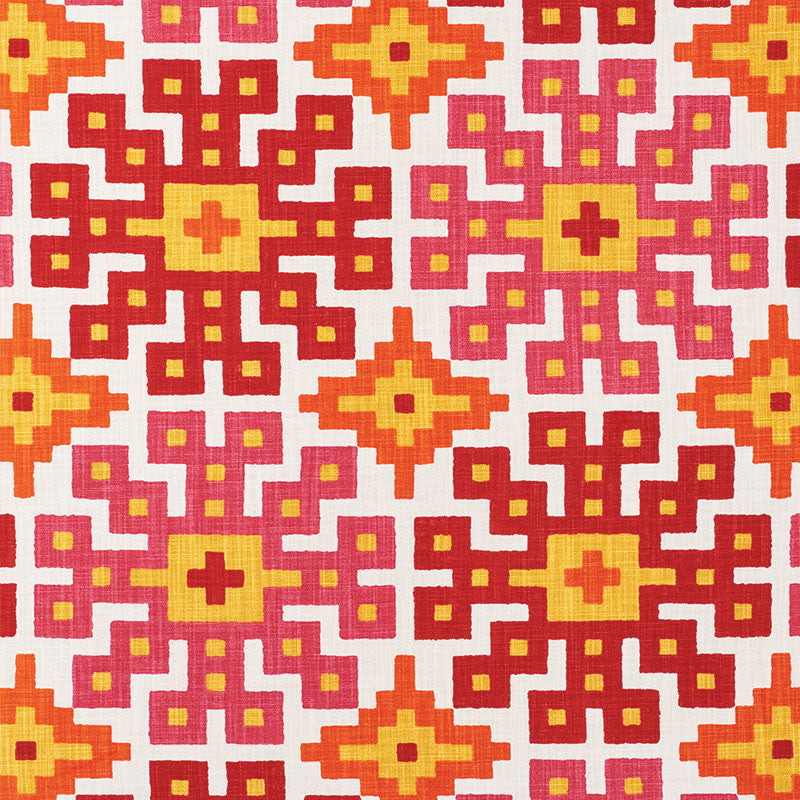 Palmetto Print Tropical 177453 by Schumacher Fabric HAPPY TOGETHER COTTON 100% ISRAEL WYZENBEEK 15,000 </p><p>Repeat: Horizontal: 26 3/4" (68CM) and Vertical: 25 1/4" (64CM) 54 - Fabric Carolina -