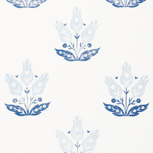 Jane Blues 177501 by Schumacher Fabric