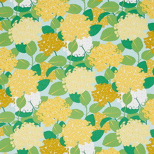 Hydrangea Yellow 177581 by Schumacher Fabric