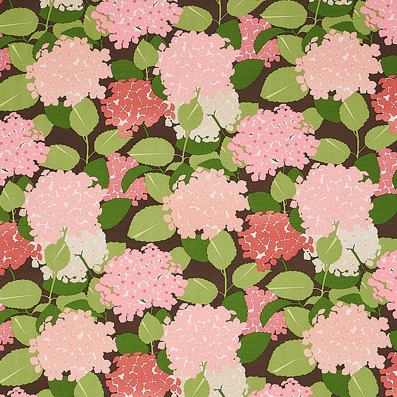 Hydrangea Pink 177582 by Schumacher Fabric SIGNATURE SCHUMACHER LINEN 52% COTTON 48% UNITED KINGDOM </p><p>Repeat: Horizontal: 14" (36CM) and Vertical: 20" (51CM) 56 - Fabric Carolina -