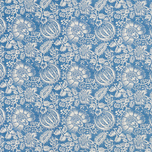 Pomegranate Print Indigo 177690 by Schumacher Fabric