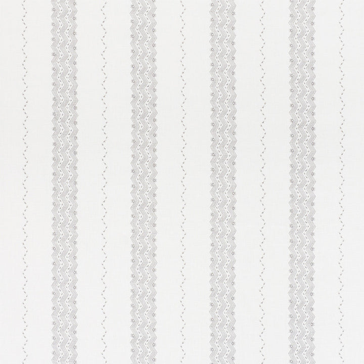 Nauset Stripe Grey 177701 by Schumacher Fabric Chambray 100% Linen Wyzenbeek 15,000 Horizontal: 13 and Vertical: 3.75 53.5 - Fabric Carolina -