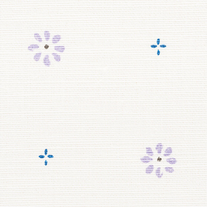 Suna Floral Lilac 177731 by Schumacher Fabric ESSENTIALS: SMALL-SCALE PRINTS LINEN 55% COTTON 45% BELGIUM WYZENBEEK 15,000 </p><p>Repeat: Horizontal: 4 1/2" (11CM) and Vertical: 4 1/2" (11CM) 54 - Fabric Carolina -